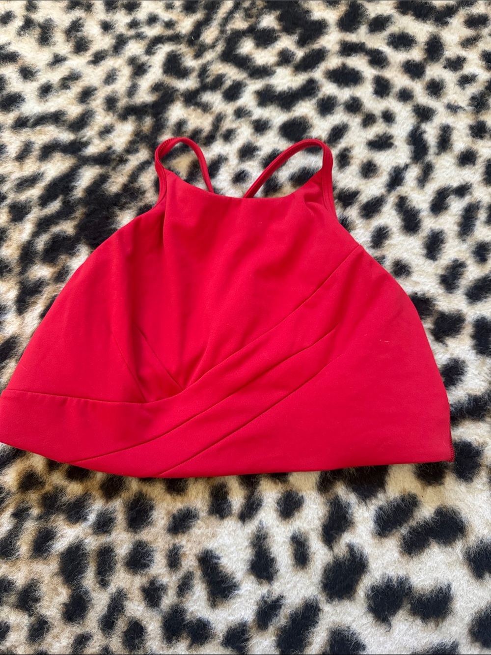 lululemon athletica Red Draped sports bra